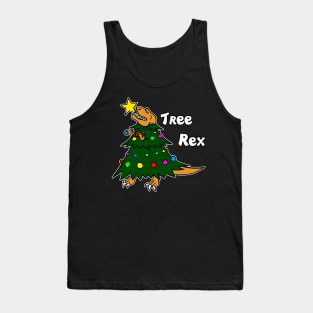 Tree Rex Funny Dinosaur Christmas Holiday Party T-Rex X-Mas Tank Top